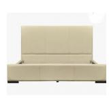$425 Camden Isle Abbey Platform Bed -Beige King-