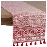 $23 Jayapura Geometric 100% Cotton Christmas Table