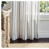 $55 Martha Stewart Laguna Stripe Tie Tab 2 Window