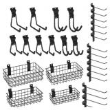 $68 30Pcs Slatwall Accessories Set, Heavy Duty Sla