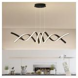 $180 Annchen 2 - Light Matte Black LED Kitchen Isl