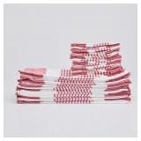 $23 Savannah Cotton Rich 24pc Kitchen Towel Set In