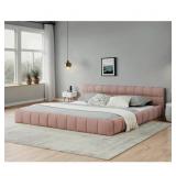 $510 California King Size Upholstered Bed Frame Wi