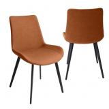 $133 32.4"H Modern Upholstered Dining Chairs, Faux