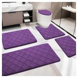 $42 Bath Rug with Non-Slip Backing Memory Foam (Se
