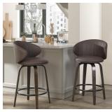 $237 Modern Bar Stools Set of 2 Mid Century Bentwo