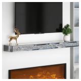 Hand Carved Glass Mantel