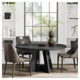 47 Inch Round Dining Table for 4 Farmhouse Kitchen