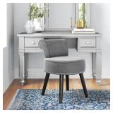 $76 Madeline Solid Wood Vanity Stool, Accent Stool