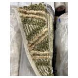 8x10 Natural & Green Rug