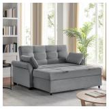 $900 Serta Sabrina 73" Queen Rolled Arm Tufted Bac