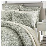 Abingdon 100% Cotton 3 Piece Duvet Cover Set