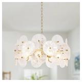 $297 Asdrubal 9 - Light Dimmable Wagon Wheel Chand