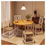 $213 5 Pieces 35.4  Transitional Style Round Dinin