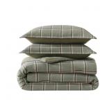 $79 Eddie Bauer Alpine Plaid Cotton Flannel Green