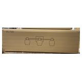 3-Light Bath Vanity Light, Clear Glass