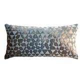 Geometric Velvet Reversible Throw Pillow