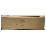 3-Light Bath Vanity Light, Clear Glass