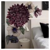$48 Large Flower Wall Art Decals 3D Boho Fabric Fl