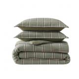 $79 Eddie Bauer Alpine Plaid Cotton Flannel Green