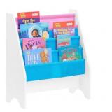 SoBuy Children 4-Tiers Sling Bookshelf with Fabric