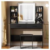 $158 Greyden Vanity Set With LED Mirror & Built-in