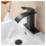FRANSITON Single Hole Bathroom Faucet W/ Drain Ass