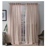 Leon Semi-Sheer Curtain Panel Pair (Set of 2)