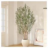 $349 George 8ft Artificial Olive Tree with White T