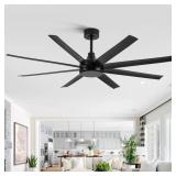 $174 Ilette 65/72/84-inch 8- Blade DC Motor Windmi