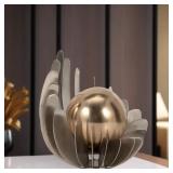 $77 Flinn Modern Metal Aluminum Sculpture with Abs