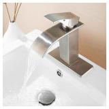 FRANSITON Single Hole Bathroom Faucet W/ Drain Ass
