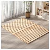 $150 Solid Pine Wood Foldable Slatted Bed, Japanes