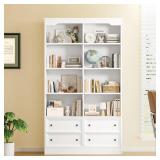 $194 Kirklyn 6-Tier Standard Bookcase with 4 Drawe