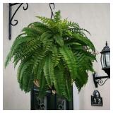 $36 2 Piece Pack Artificial Boston Fern Plant Bush