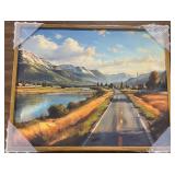 2-Landscape Oil Painting Framed Canvas Print