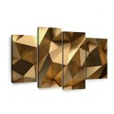 $53 " Golden Abstract " 4 - Pieces