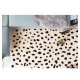 Stella Dalmation Hand-Woven Beige/Black Area Rug