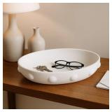 $58 Round Textured Decorative Bowl with Raised Dot