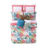 Coco Paradise Coastal Cotton Floral Comforter Set