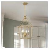 $128 Hafer 4 - Light Dimmable Lantern Geometric Ch