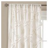 Ruffle Diamond Solid Rod Pocket Curtain Panels