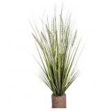 $64 40" Artificial Onion Grass in Decorative Vase
