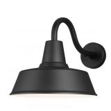 $107 Barn Light 1 Light Matte Black Modern Farmhou