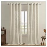 Carrianna Polyester Linen Textured Light Filtering