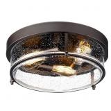 $124 Glass Flush Mount