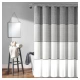 Cotton Striped Shower Curtain
