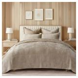 $72 Striped Channel Velvet Quilt Set