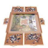 $55 1500 Piece Puzzle Table With 360  Rotation And