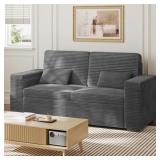 $287 Modern 71-inch 2-seater corduroy sofa with tw